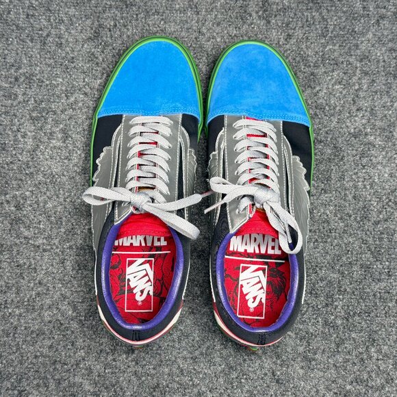 Size 11 - Marvel x Vans Old Skool Avengers for sale online  Vans Marvel x Old Skool Avengers Sneakers Mens Size 12 Blue Green Low Lace Retro